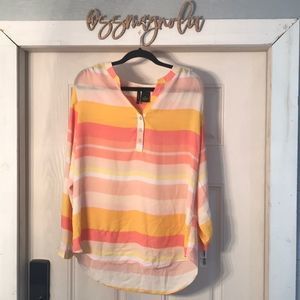 Semi Sheer Striped Top